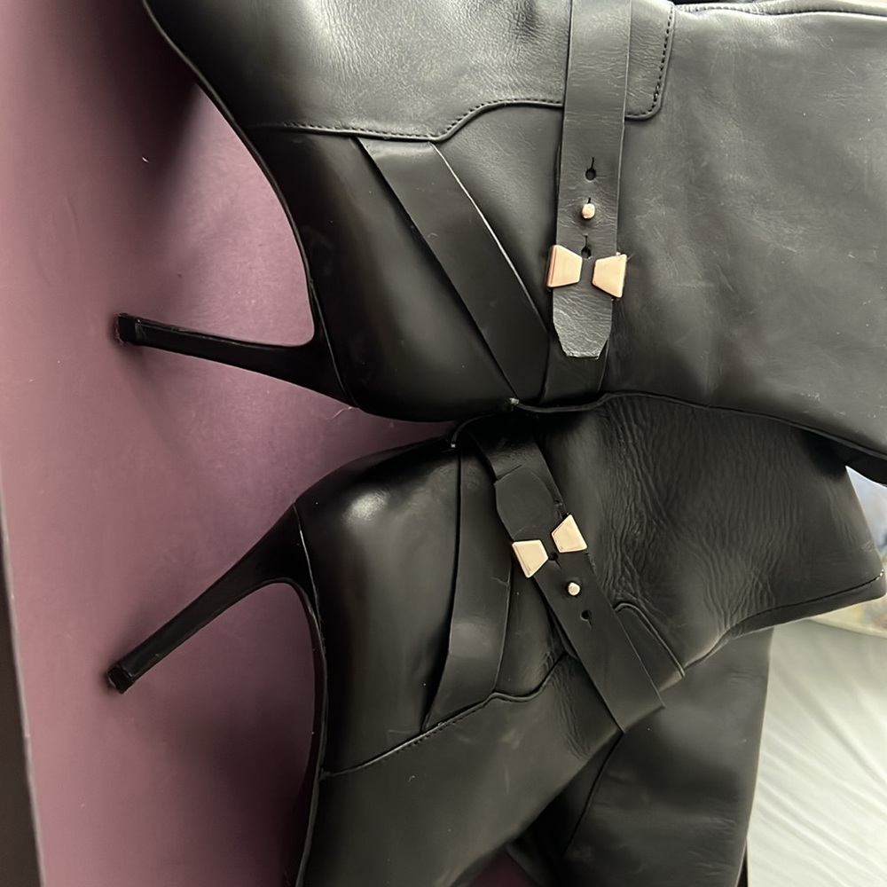 SEXY😘💄Over the KNEE LEATHER HEEL BOOTS
